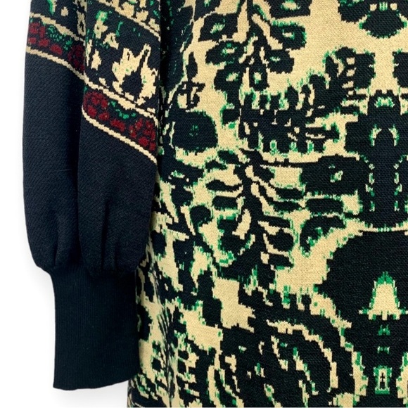 Free People Music And Lyrics Bishop Sleeve Mini Sweater Dress Size XS - Picture 8 of 11